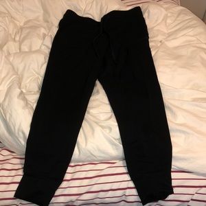 black joggers